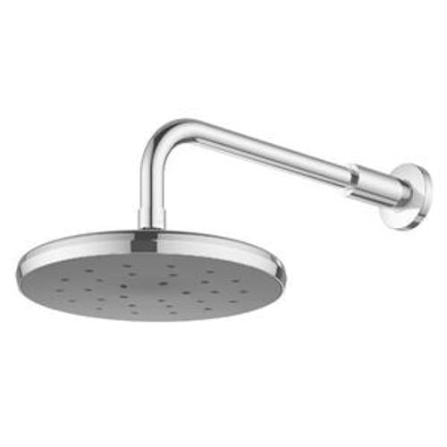 Kiri Overhead Shower Satinjet on Wall Arm Graphite Faceplate - Methven