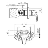 Promix Shower Mixer Chrome PRSHCP2 - Methven