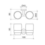 Cosmo Tumbler Holder Chrome - Caroma