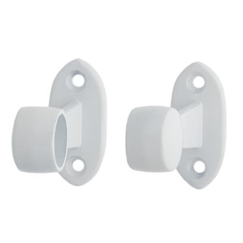 Towel Rail End Bracket White For - Miles Nelson 19mm Tube 024PW19TBP