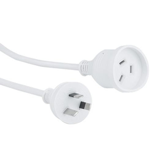 Extension Lead 5m 10A White - AMPD