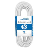 Extension Lead 10m 10A White - AMPD