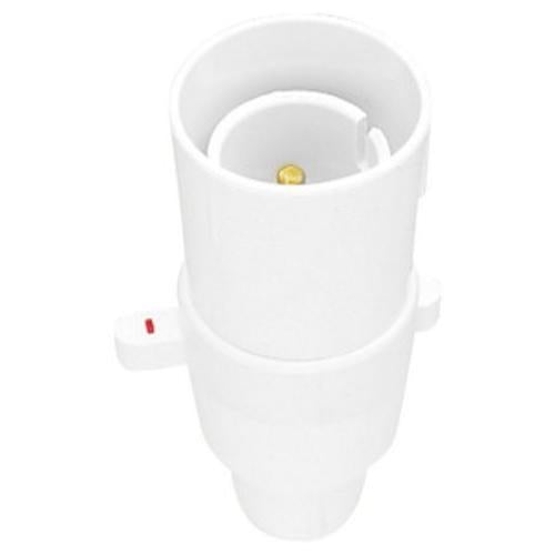 Lamp Holder 3A Switched White - HPM