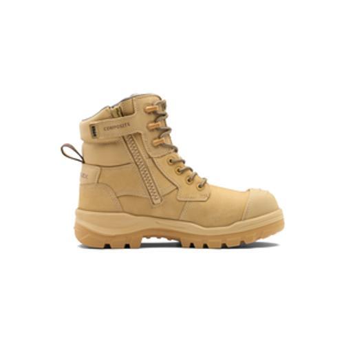 Rotoflex 8564 Zip Side Safety Boot Water-Resistant Leather Sand 150mm Size 10