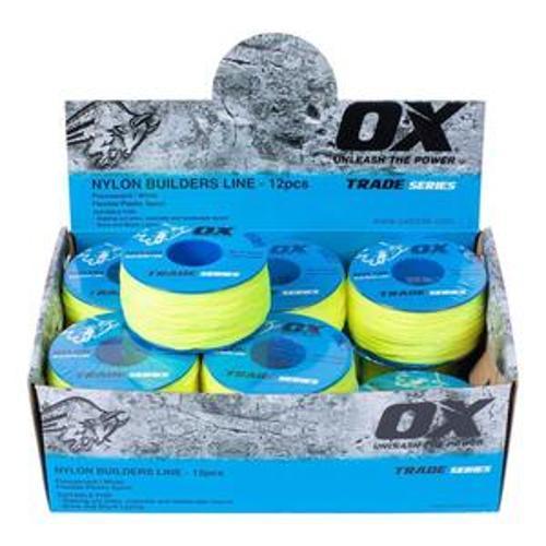 Trade Builder's Line Number 12 100 Metre Lime - OX Tools