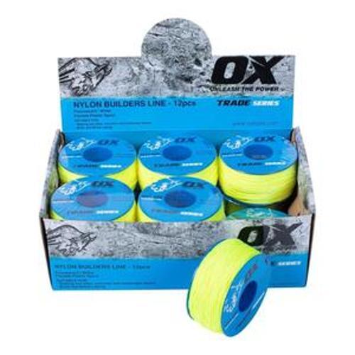 Trade Builder's Line Number 12 100 Metre Lime - OX Tools