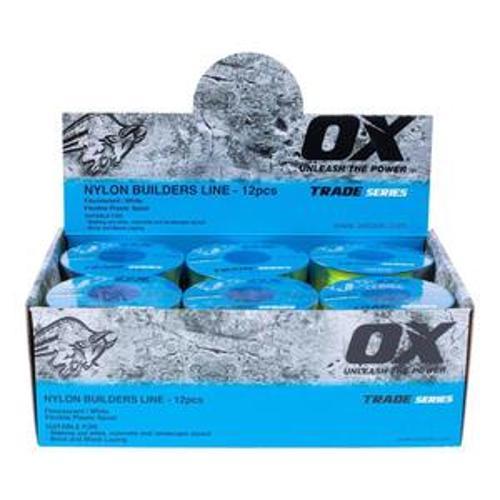 Trade Builder's Line Number 8 50 Metre Lime OX-T102805 - OX Tools