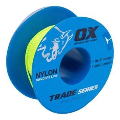 Trade Builder's Line Number 8 50 Metre Lime OX-T102805 - OX Tools