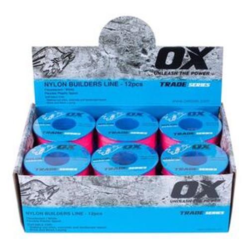 Trade Builder's Line Number 8 100 Metre Pink OX-T102910 - OX Tools