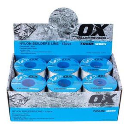 Trade Builder's Line Number 8 50 Metre White OX-T103005 - OX Tools