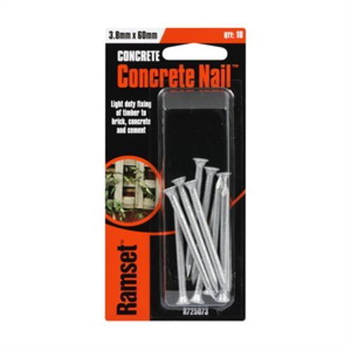 Concrete Nail M3.8 60mm Plain 10 Pack - Ramset