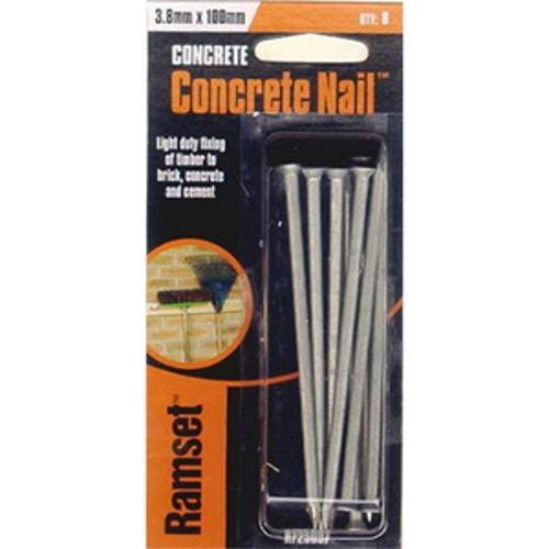 Concrete Nail M3.8 100mm Plain 8 Pack - Ramset