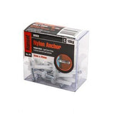 Round Head Nylon Anchor M5 - Ramset 25mm ZP 25 Pack