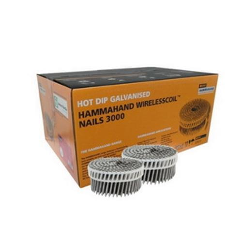 Hammahand Round Head Weatherboard Coil Nail - Ecko 75MM Galv 3000Pk