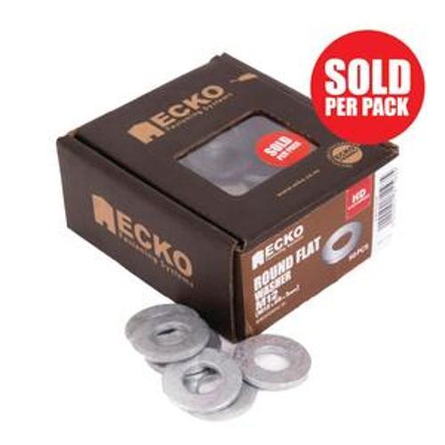 Round Washer Galvanised M12 - Ecko 28mm sold as per a 50 box