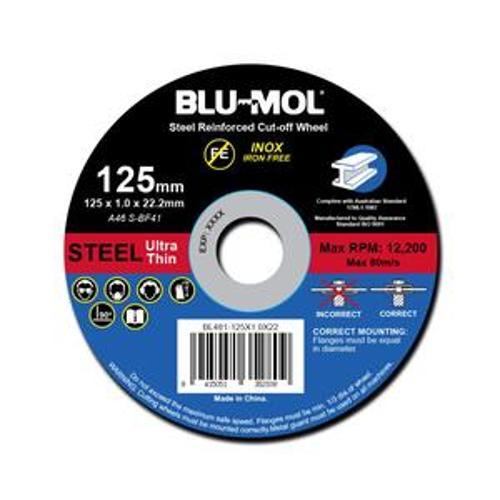 Metal Cut-off Wheel 125 x 1.0 x 22mm 10 Pack