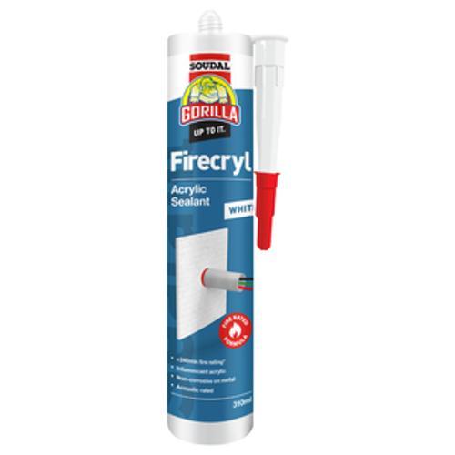 Firecryl Acrylic Sealant White- Soudal 310ml