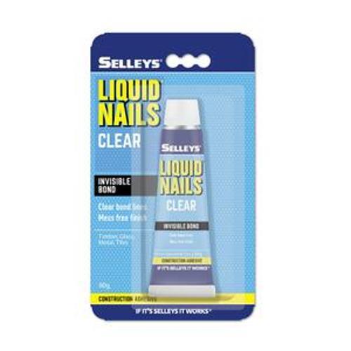 Liquid Nails Construction Adhesive Clear - Selleys 80g