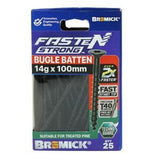 Fasten Strong Bugle Head Batten Screw 14g 100mm Black T40 inc. Driver Bit 25pk