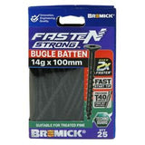 Fasten Strong Bugle Head Batten Screw 14g 100mm Black T40 inc. Driver Bit 25pk