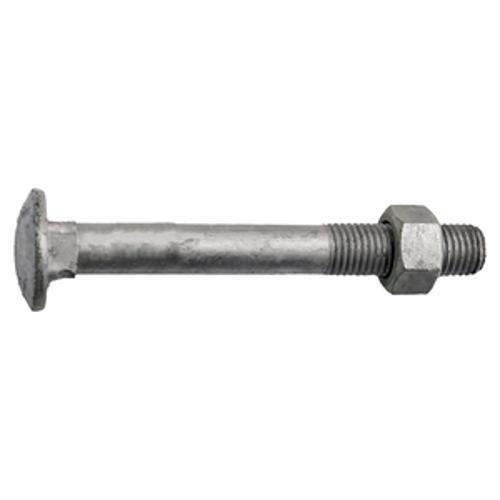 Coach Bolt and Nut 16 x - Ecko 150mm 4.6 Galvanised Steel