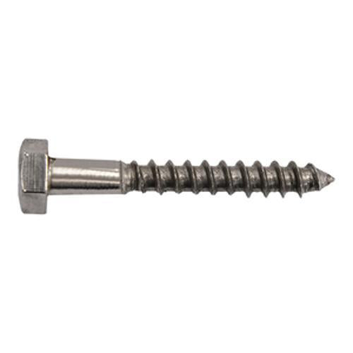 Coach Screw 12 x 50mm Hex Head T316 Stainless Steel - Ecko
