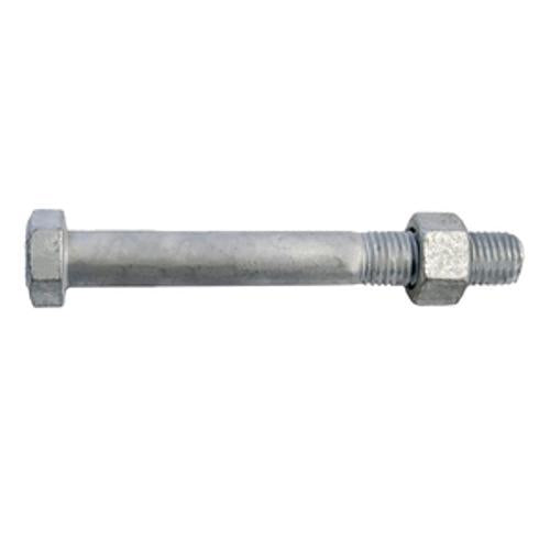 Engineer Bolt and Nut M16 x - Ecko 150mm Hex Head 4.6 Galvanised Steel