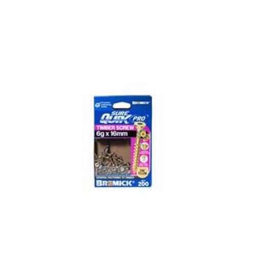 SureQuik Pro Wood Screw - Bremick 6G 16MM ZINC T15
