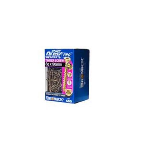 SureQuik Pro Wood Screw - Bremick 8G 50mm ZINC T20 500 Packet