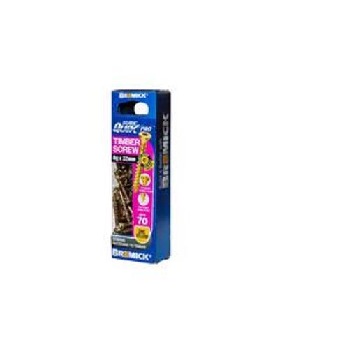SureQuik Pro Wood Screw - Bremick 8G 32mm ZINC T20 70 Packet