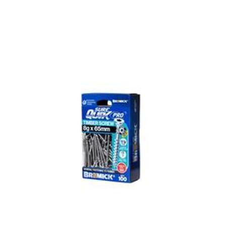 SureQuik Pro Wood Screw - Bremick 8G 65mm B8 T20 100 Packet