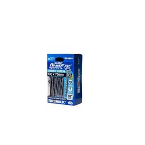 SureQuik Pro Wood Screw - Bremick 10G 75mm B8 T25 100 Packet