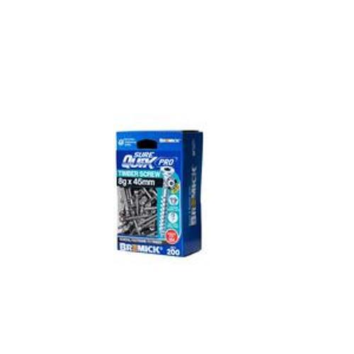 SureQuik Pro Wood Screw - Bremick 8G 45mm SS T304 T20 200 Packet