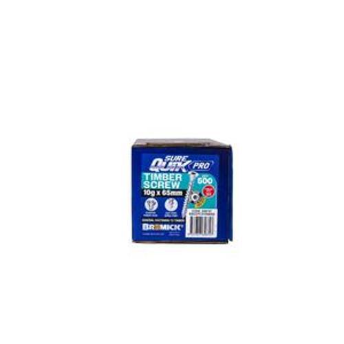 SureQuik Pro Wood Screw - Bremick 10G 65mm SS T304 T25 500 Packet