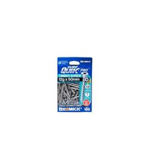 SureQuik Pro Wood Screw - Bremick 12G 50MM SS T304 T25