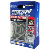 Fasten Strong Bugle Head Batten Screw B8 coated T40 inc. Driver Bit 14g 85mm