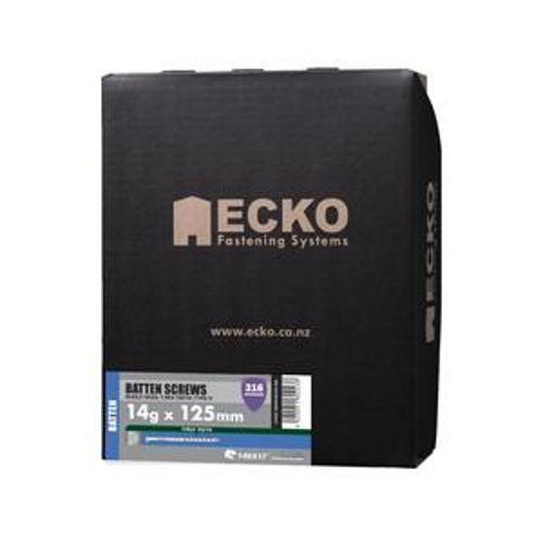 Batten Screw Stainless Steel T316 T17 - Ecko 14g x 125mm 250 Packet