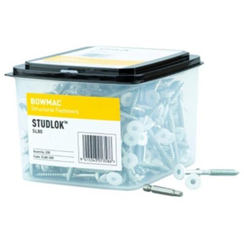 StudLok Structural Screw White Head - BOWMAC 80mm 200Pack