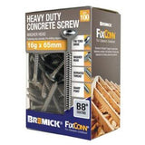 FixConn 16g x 105mm Washer Head Heavy Duty Concrete Screw B8 Coated 100 Pack