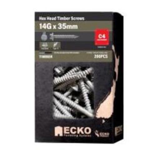 HEX T17 Screw CL4 14G x 35mm 200 Box - Ecko