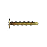 Bremick Self Drilling Screw Button Head Phillips Drive Zinc Yellow 8g x 12mm 250
