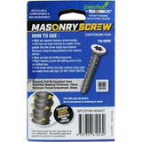 Masonry Screw Countersunk Head B8 T30 6.5 x - Bremick 45mm 50 Box