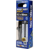 Masonry Screw HEX Head B8 T25 6.5 x - Bremick 60mm 12 Box