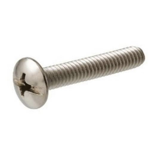 Machine Screw M5 x 25mm Round Head Phillips Drive Zinc Plated BRXMZ050253
