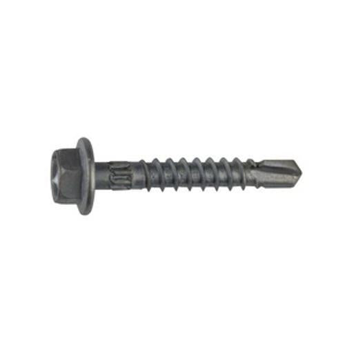 Self Drilling Screw for Metal with Seal 12g x 30mm Hex Head B8 Coated
