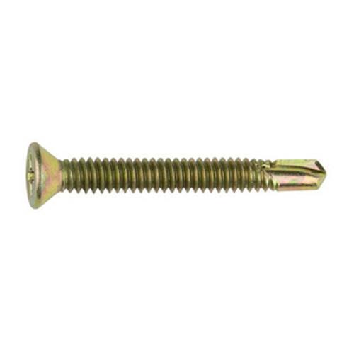 Self Drilling Screw for Metal 10g-24 x 25mm Countersink Head Phillips Drive