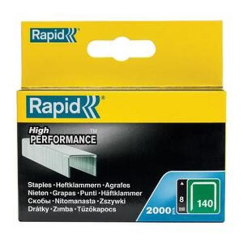 Staples 140/8 8mm Galvanised Flat Wire 2000 Pack - Rapid