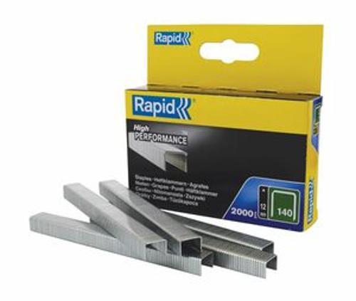 Staples Galvanised Flat Wire 140/12 - RAPID 12mm 2000 Pack