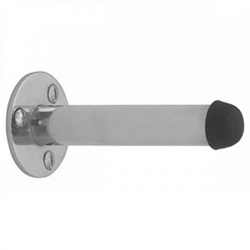Door Stop Skirting Mounted Satin Chrome