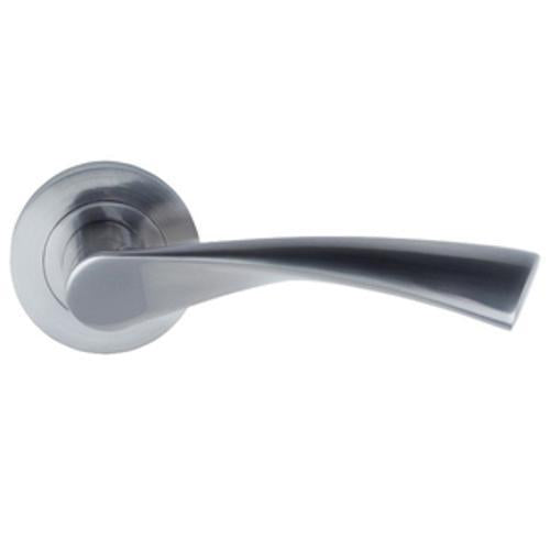 Helix Privacy Set Round Rose Integrated Brushed Nickel